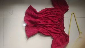 Red Off-Shoulder Top