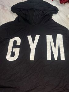 an oversized T-shirt