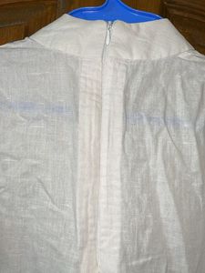 White Cotton Sleeveless Front Side Slit Kurti