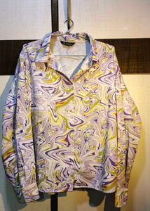 RARE Swirl Print Button-Up Shirt