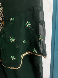 Elegant Green Embroidered Kurta Set