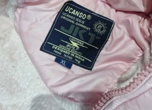 Pink Puffer Jacket with Hoodie