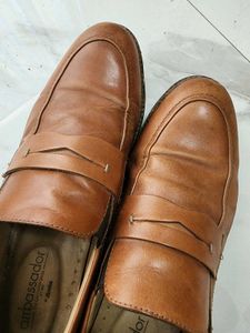 BATA - Men's Brown Leather Loafers