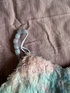 Cozy Tie-Dye Faux Fur Crop Top