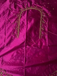 Designer Embroidered Silk Blouse