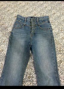 Stylish Blue Flare Jeans