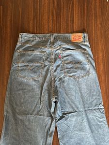 Levis Wide Leg Blue Denim Jeans