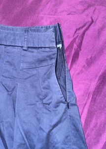 Blue pleated skort