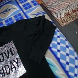 I Love Friday Black Sweatshirt