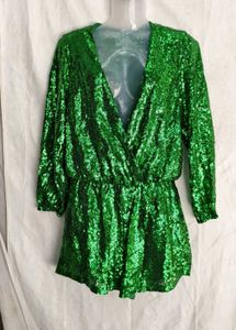 GREEN SEQUENCE ROMPER