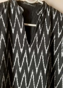 Elegant Pure Cotton Organic IKKAT Kurti