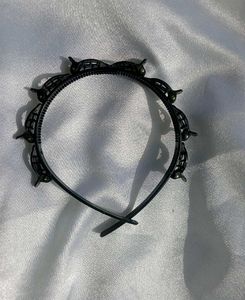 Black Hairband with Clips