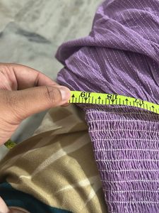 Zudio Purple Smocked Cami Top