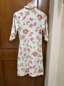 Floral Print Button-Down Dress