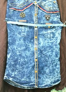Denim Shirt fancy style/Rhinestone/Unique