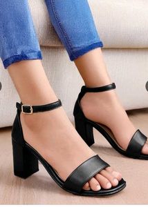 Black Suede Platform Heels