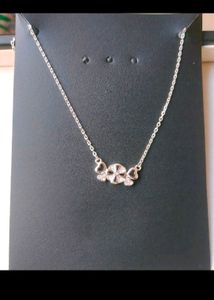 925 Sterling Silver Lovely Heart ❤️ Pandent ⛓️ Set