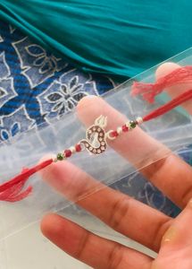 Pure Silver + Thread Rakhi