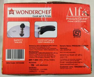Brand New Wonderchef Pressure Cooker 3 Litres