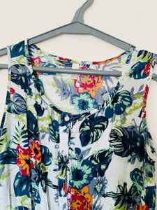 Vibrant Floral Print Romper