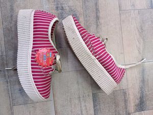 Cute Striped Canvas Sneakers