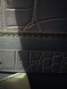 Lilac Croc Embossed Crossbody