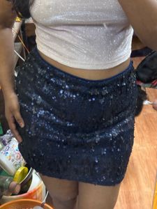 Sparkly Sequin Mini Skirt