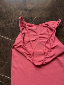 Pink Camisole With Built-in Bra