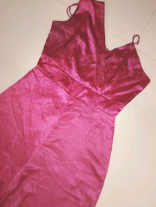 Stylish Pink Satin Jumpsuit