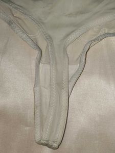 Delicate Lace Trim Thong Panty