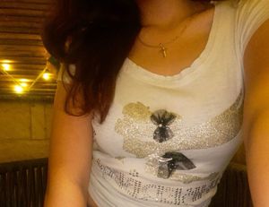 Grey Tinkerbell Embellished Fitted T-Shirt