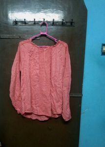 Charming Pink Embroidered Blouse