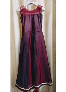 DEEP WINE THREE PIECE HEAVY GOWN
