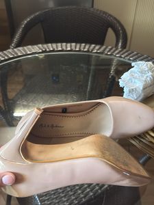 Nude Patent Ballet Flats