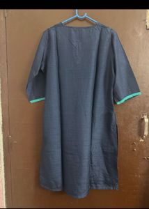 Libas Stylish Navy Blue Kurta with Print