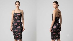 American Flag Print Slip Dress 👗