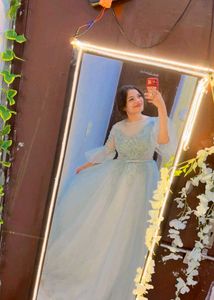Beautiful Light Blue Embellished Gown
