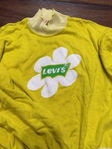 Levi's Yellow Floral Knit Top