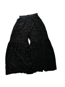 Flowy Black Palazzo Sharara Pants
