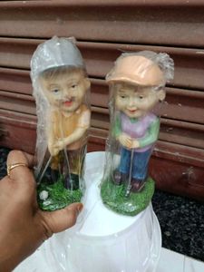 Golf Couple Figurine Set