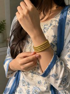 Gold Tone Traditional Bangles Set for Women