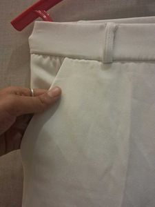 White Wide Leg Trousers (Formal)