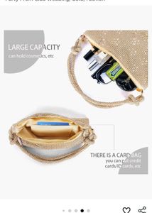 Rhinestone Golden Purse