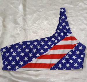 American Flag Bikini Top panty set