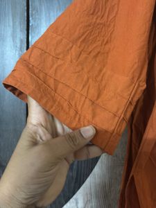 Orange Embroidered co-ord  Set