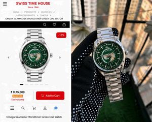 OMEGA Seamaster Worldtimer green Dial  Watch