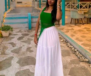 Chic Crochet Green Crop Top asymmetrical
