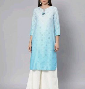 Elegant Blue Ombre Kurta