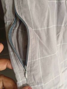 Checked Grey Pants
