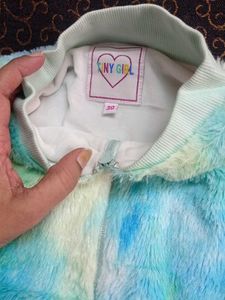 Cute Furry Tie-Dye Jacket
